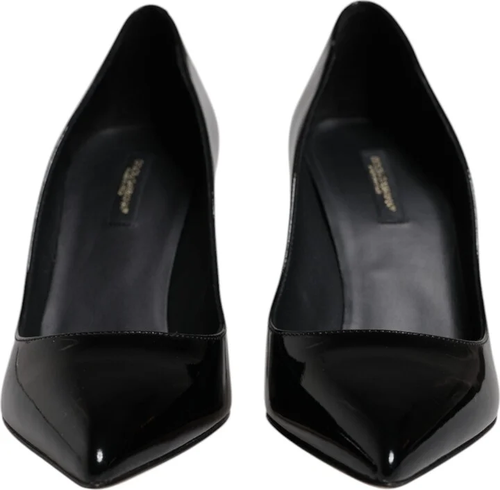 Black Patent Leather High Heels Pumps Women's Shoes (Pre-Owned) - Image 2