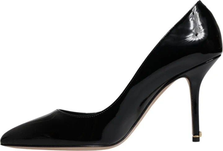 Black Patent Leather High Heels Pumps Women's Shoes (Pre-Owned) - Image 6