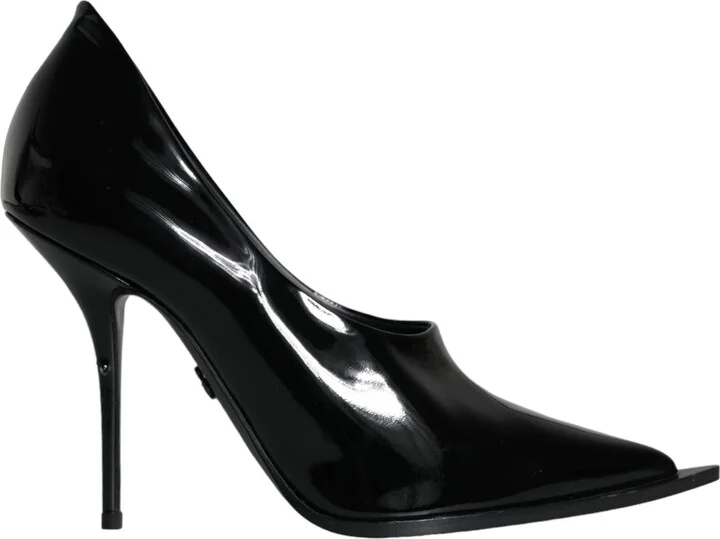 Black Patent Leather High Heels Pumps Women's Shoes (Pre-Owned)