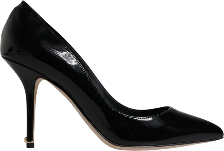 Black Patent Leather High Heels Pumps Women's Shoes (Pre-Owned)