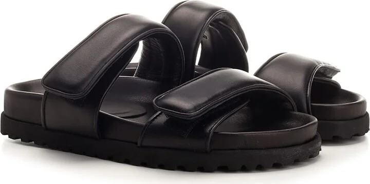 Black 'perni 11' Flat Sandal - Image 2