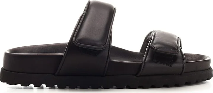 Black 'perni 11' Flat Sandal