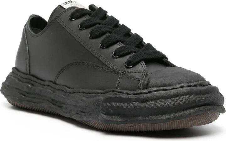 Black Peterson 23 Original Sole Leather Sneakers - Image 2