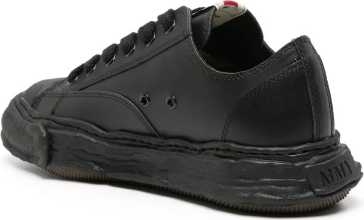 Black Peterson 23 Original Sole Leather Sneakers - Image 3