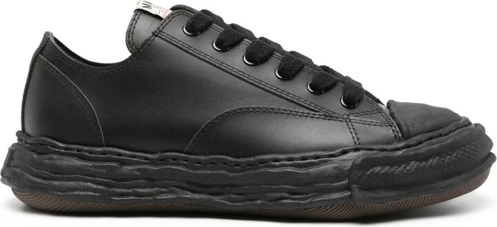 Black Peterson 23 Original Sole Leather Sneakers