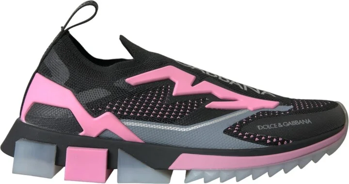 Black Pink Slip On Sorrento Sneakers Women's Shoes