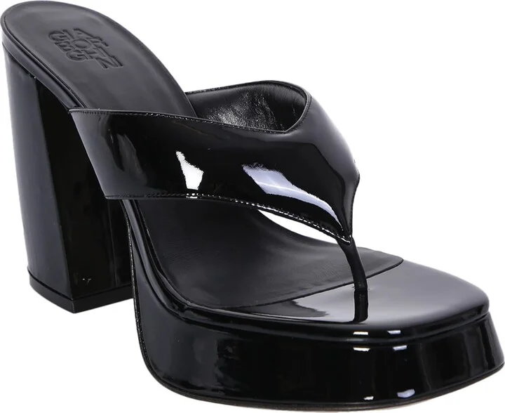 Black Platform Sandals - Image 2