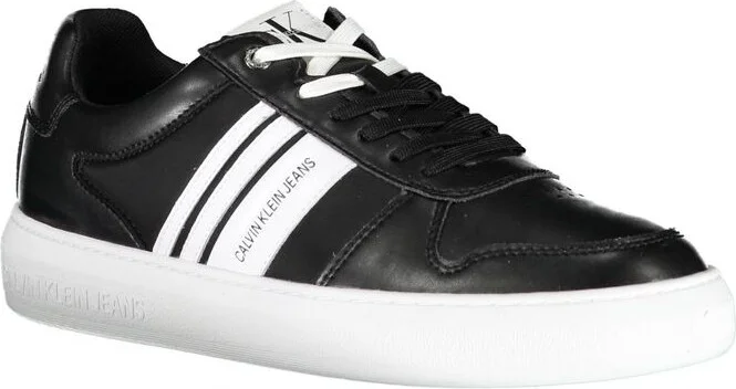 Black Polyester Men Men's Sneaker - Image 2