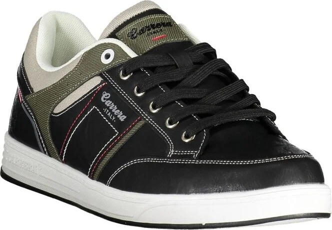 Black Polyester Men's Sneaker - Image 2