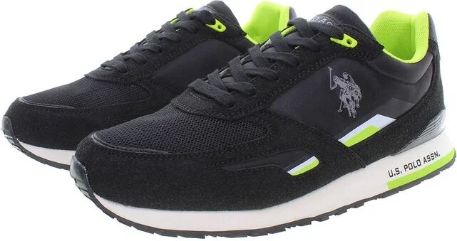 Black Polyester Men's Sneaker - Image 2