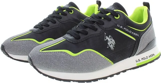 Black Polyester Men's Sneaker - Image 2