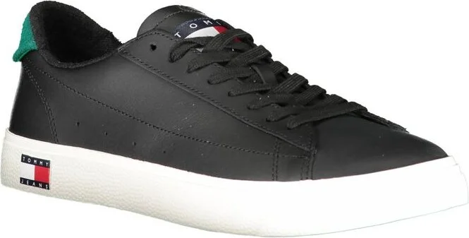 Black Polyester Men's Sneaker - Image 2