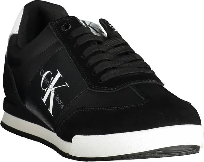 Black Polyester Men's Sneaker - Image 2