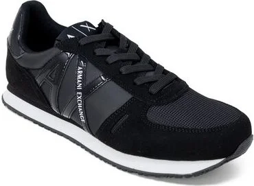 Black Polyester Men's Sneaker