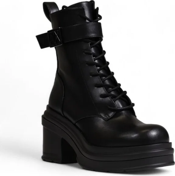 Black Polyester Women's Boot - Image 2