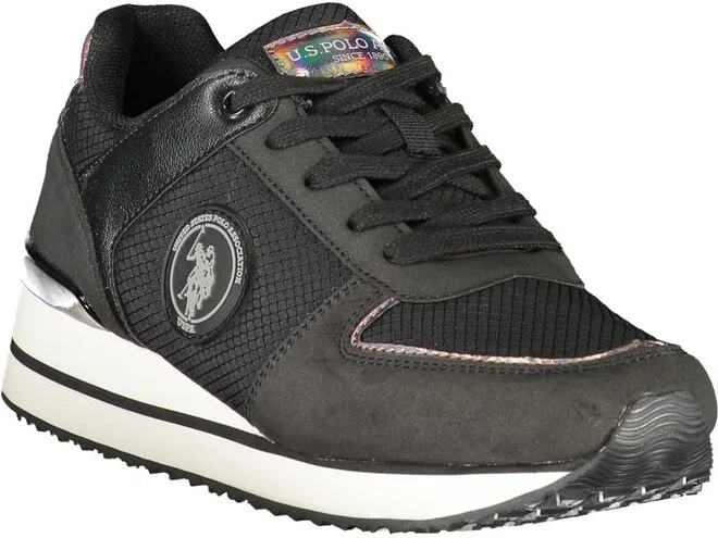 Black Polyester Women's Sneaker - Image 2