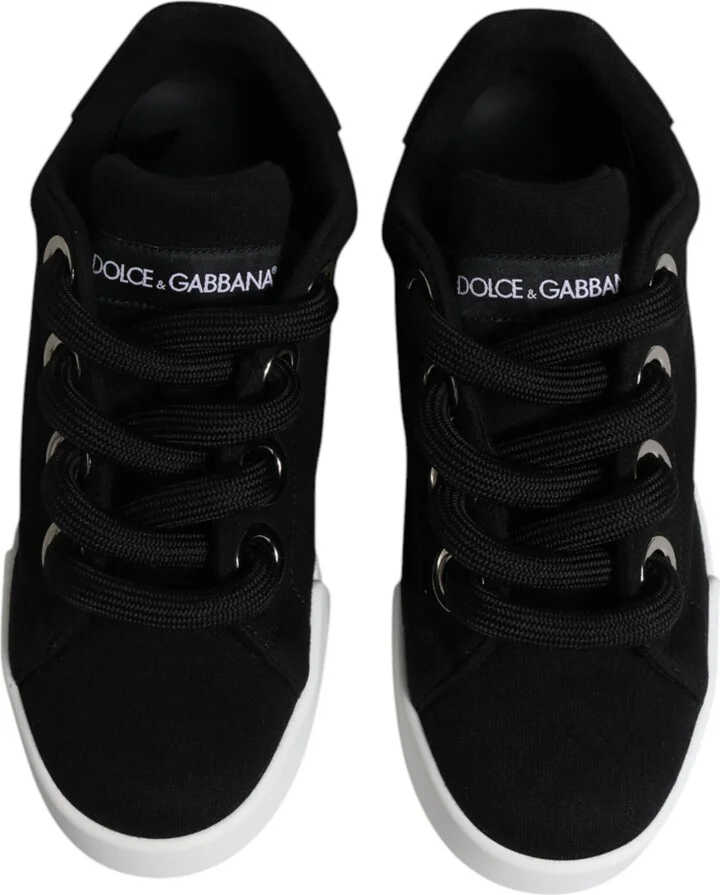 Black Portofino Low Top Sneakers Women's Shoes - Image 3