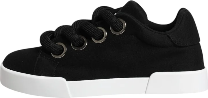 Black Portofino Low Top Sneakers Women's Shoes - Image 6