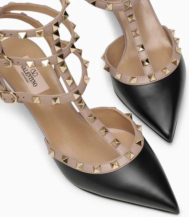 Black\/poudre Rockstud Slingback - Image 5