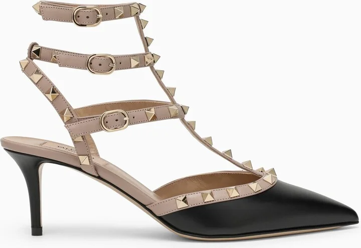 Black\/poudre Rockstud Slingback