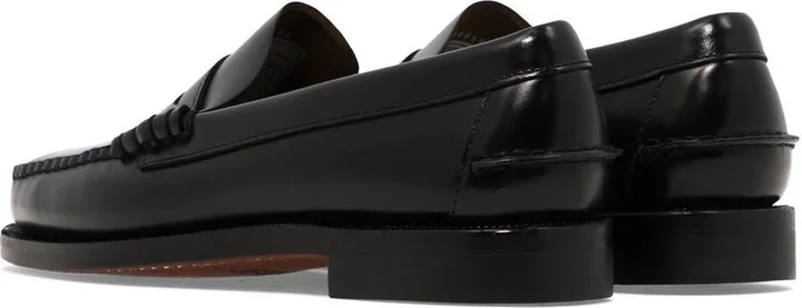 Black Pull-On Loafers In Leather Man - Image 4