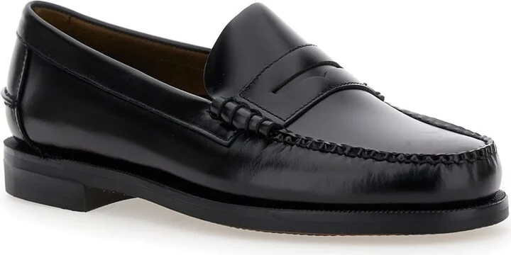 Black Pull-on Loafers In Leather Man - Image 2