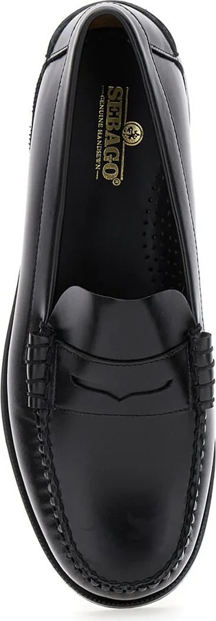Black Pull-On Loafers In Leather Man - Image 4