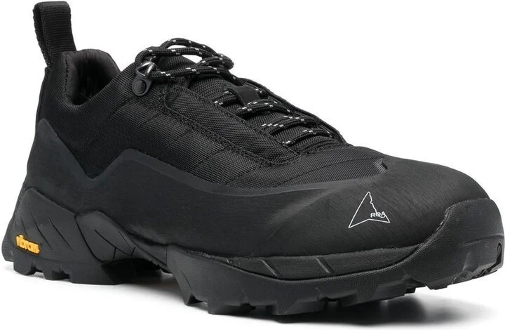 Black Quilted Low Top Sneakers - Image 2