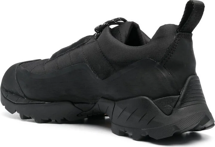 Black Quilted Low Top Sneakers - Image 3