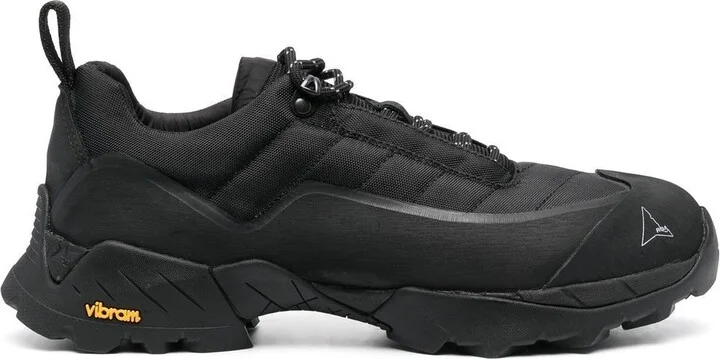 Black Quilted Low Top Sneakers
