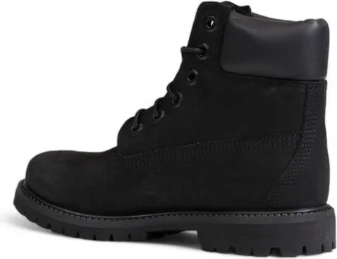 Black Recycled Leather Women's Boot - Image 2