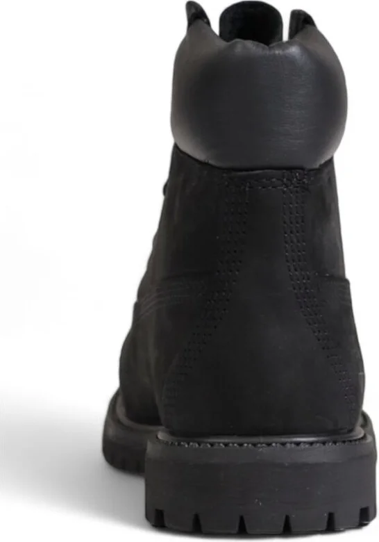 Black Recycled Leather Women's Boot - Image 4