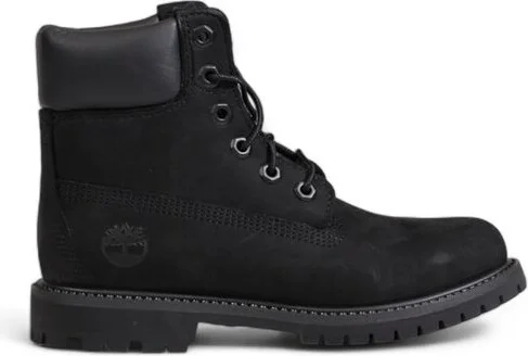 Black Recycled Leather Women's Boot
