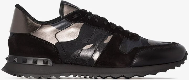 Black Rockrunner Camouflage Metallic Sneakers - Image 2