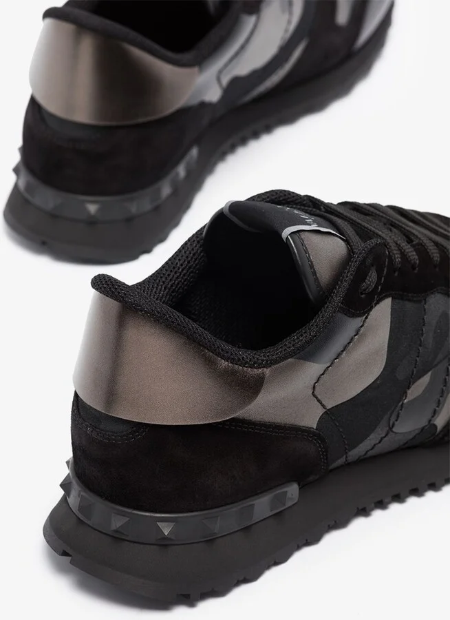 Black Rockrunner Camouflage Metallic Sneakers - Image 3