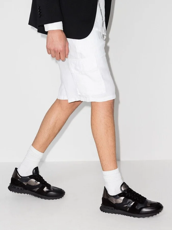 Black Rockrunner Camouflage Metallic Sneakers - Image 4