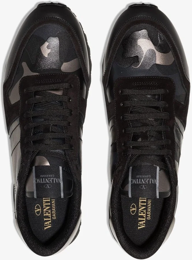 Black Rockrunner Camouflage Metallic Sneakers - Image 5