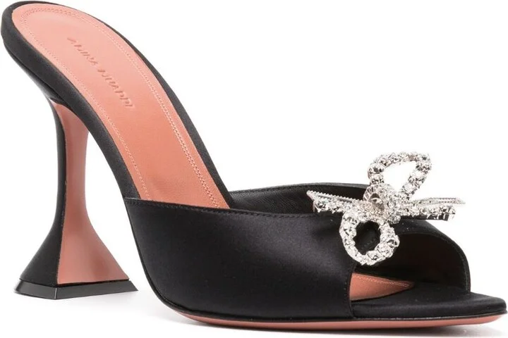 Black Rosie 95 Crystal Mules - Image 2