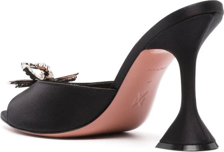 Black Rosie 95 Crystal Mules - Image 3