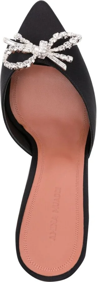 Black Rosie 95 Crystal Mules - Image 4