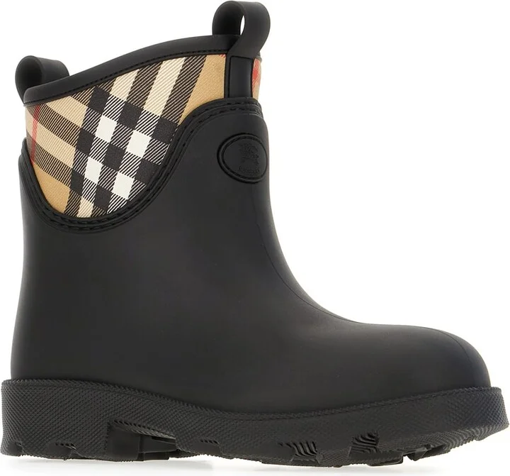 Black Rubber Ankle Boots - Image 2