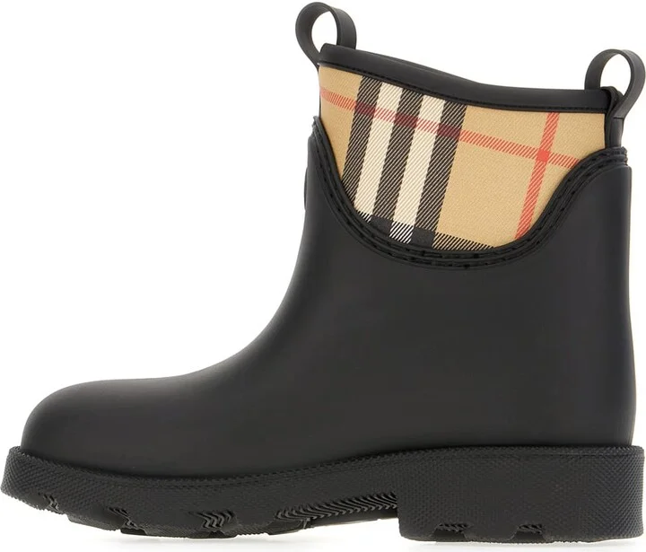 Black Rubber Ankle Boots - Image 3