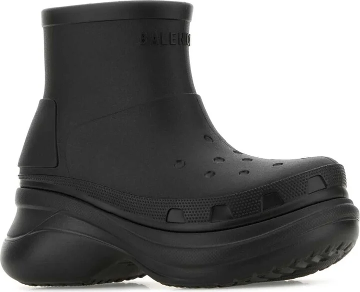 Black Rubber Balenciaga X Crocsâ ¢ Ankle Boots - Image 2