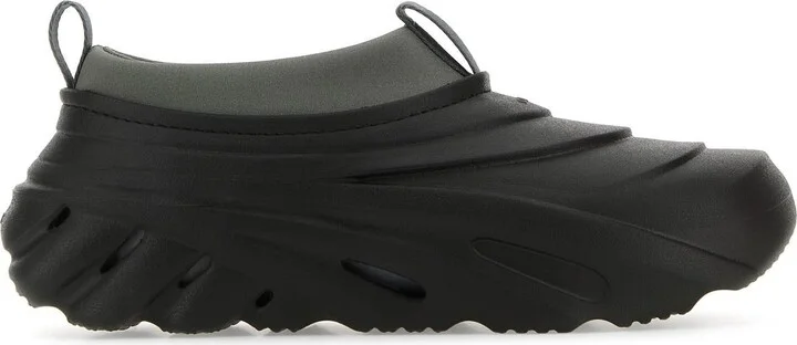 Black rubber Echo Storm slip ons