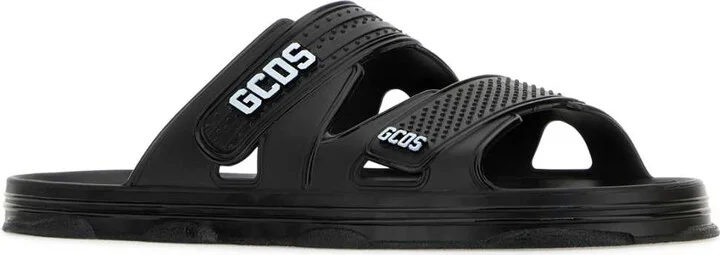Black Rubber Gcds Slippers - Image 2