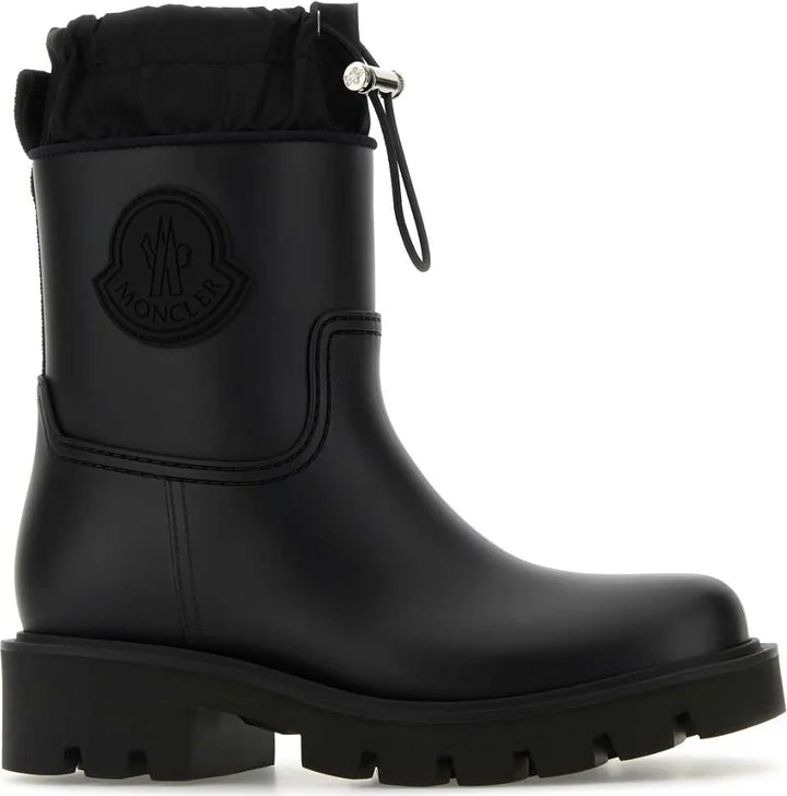 Black Rubber Kickstream Ankle Boots - Image 2