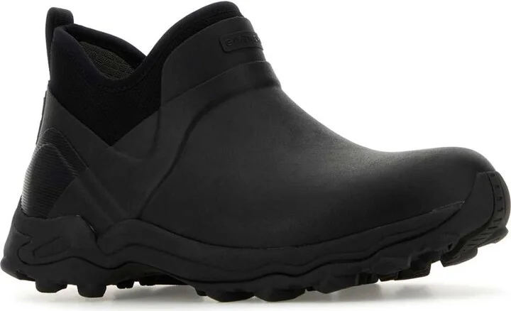 Black Rubber Slip Ons - Image 2