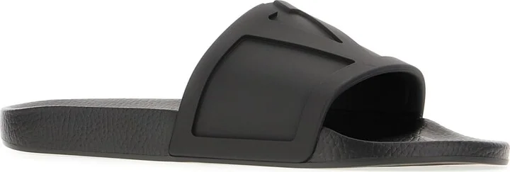 Black Rubber Slippers - Image 2
