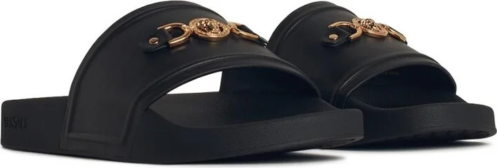 Black Rubber Slippers - Image 2