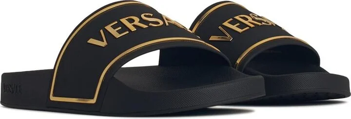 Black Rubber Slippers - Image 2